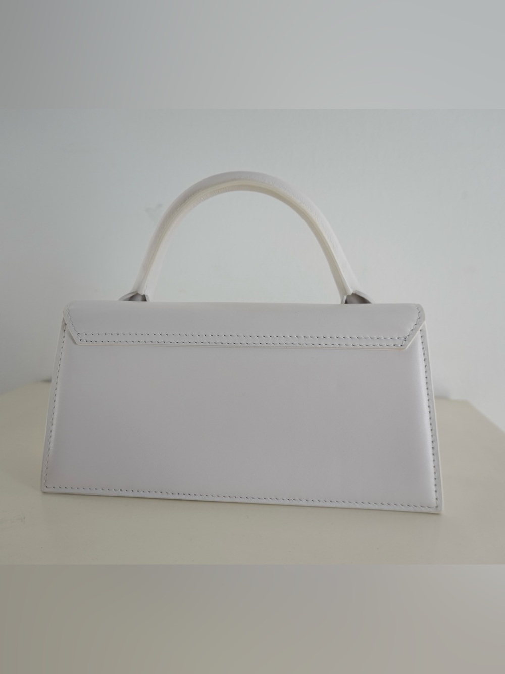 Jacquemus Le Chiquito Long White Leather Bag - Picture 4 of 8